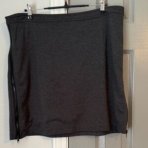 Y2K!! Laundry By Shelli Segal Dark Gray Pencil Skirt with Zipper Detail